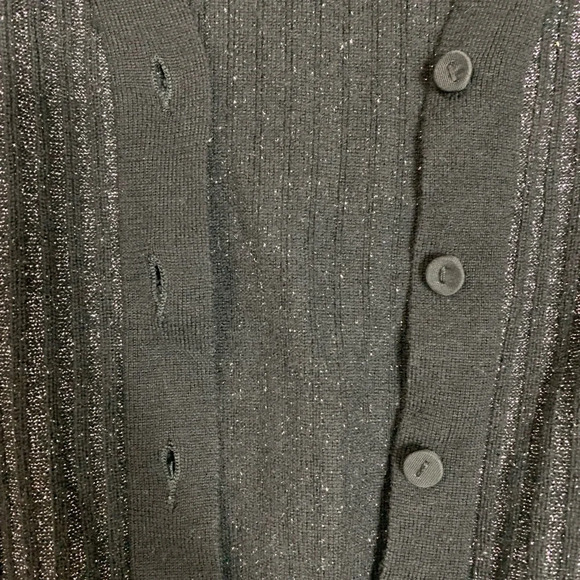 philosophy di Alberta Ferretti metallic cardigan sparkle size us 6 festive - Picture 16 of 16